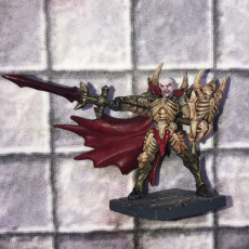 Picture of print of Drakenmir The Bonelord - Necromancer Hero (Soulless Vampires)
