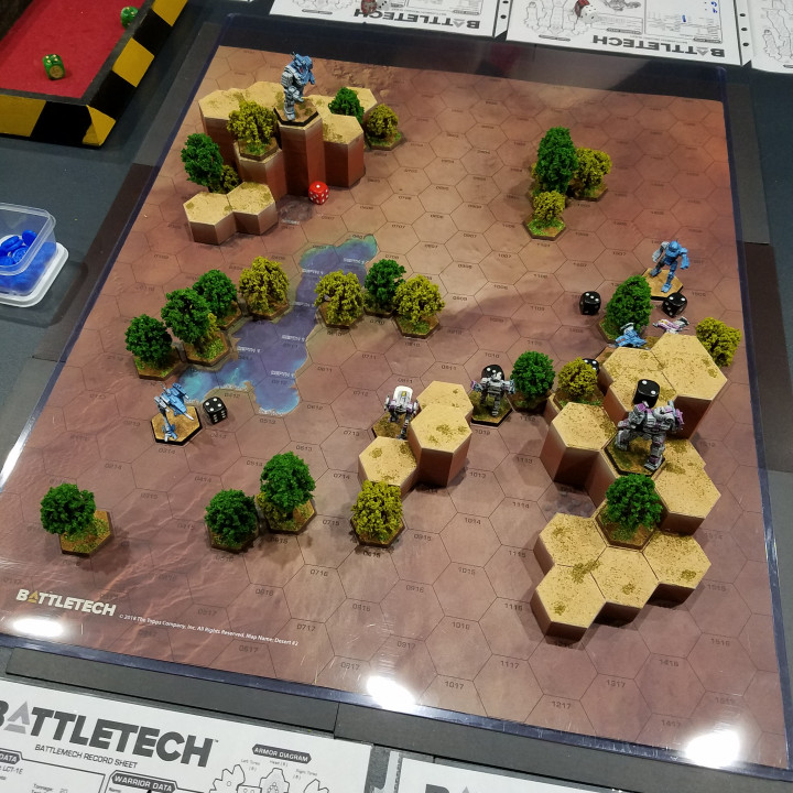 Hex Map Hills (Battletech Desert #2) image