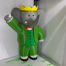 Picture of print of Babar the Elephant