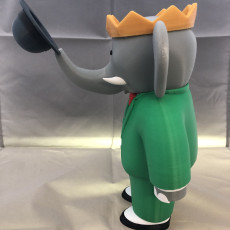 Picture of print of Babar the Elephant