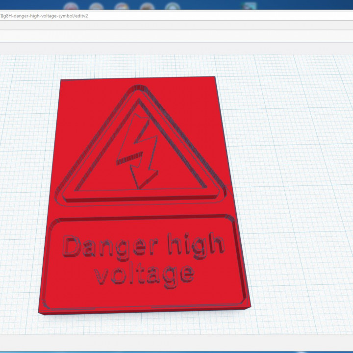 Danger high voltage Symbol. image
