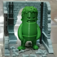 Picture of print of Diorama for Mini Dude - Smash! - Figurine not included