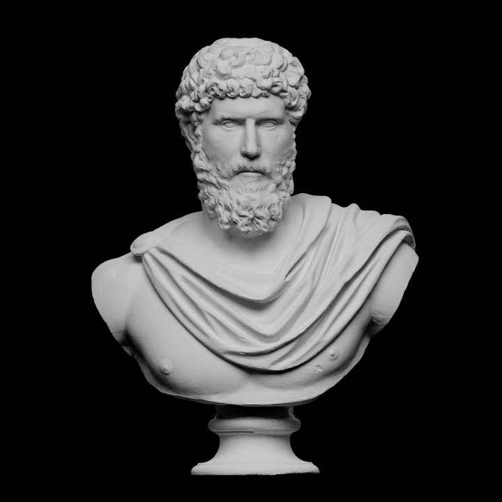 3D Printable Portrait of Lucius Auelius Verus (Designated Emperor 136 ...