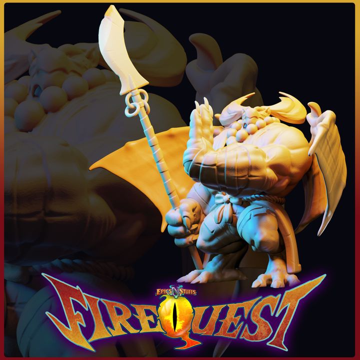 The Guardian, Fire Quest Miniature -, Pre-Supported image