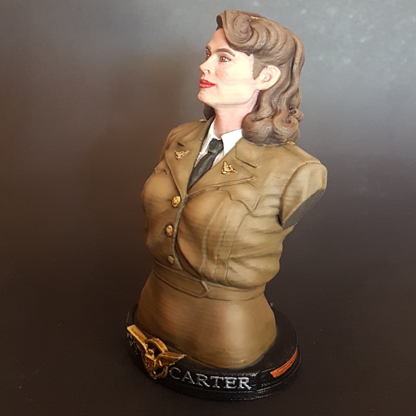 3D Printable Peggy Carter Bust by Jan Šístek