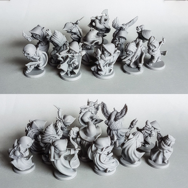 3D Printable RPG Heroes! Set 01-04 - 25% OFF by Arminas Didziokas