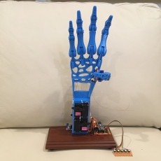 Picture of print of robot hand || bionic hand prosthesis prototype