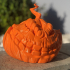 Evil Grinning Pumpkin Head print image
