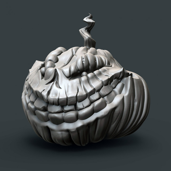 Evil Grinning Pumpkin Head image