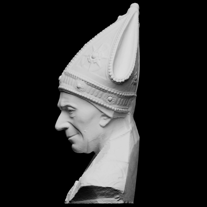 3D Printable Portrait of Leonardo Salutati by SMK Statens