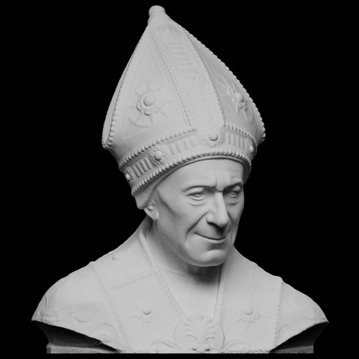 3D Printable Portrait of Leonardo Salutati by SMK Statens