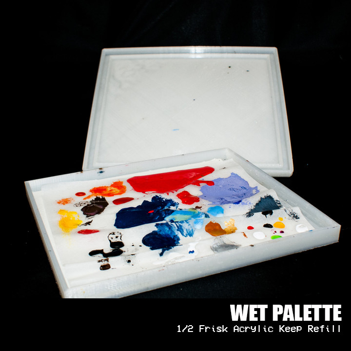 Wet Palette - fits 1/2 Frisk Acrylic Keep-Wet Palette Refill image