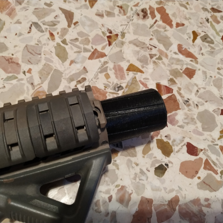 Airsoft CQB silencer suppressor short with 14mm CCW Softair image