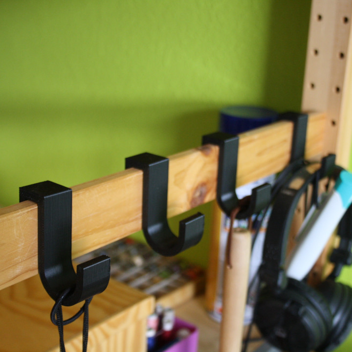 Hook compatible with IKEA IVAR shelf image