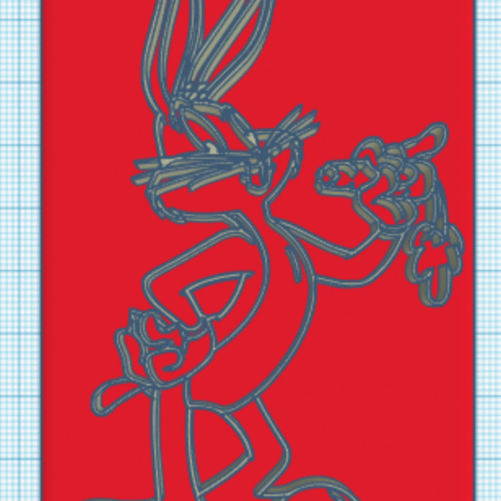 2D Bugs Bunny image