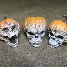 Picture of print of Evil Pumpkin Skulls
