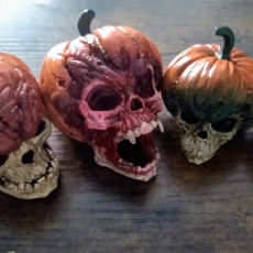 Picture of print of Evil Pumpkin Skulls