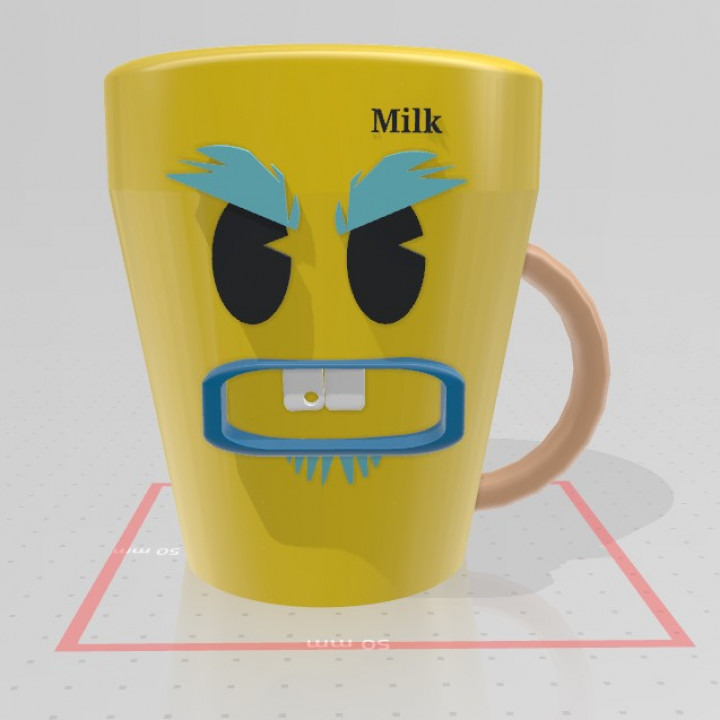 Angry milk cup image