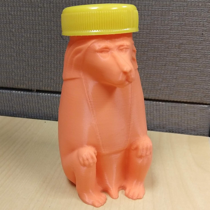 Animals for Sarcophagus Decoration - Monkey, With Bottle Cap Hat image