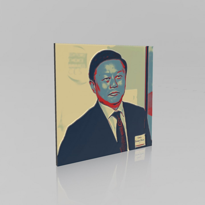 relief portrait of the CEO xyzprinting simon shen image