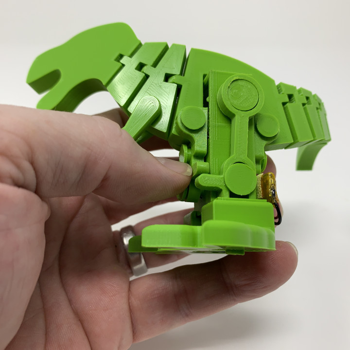 Motorized, Articulated T Rex(ish) Pin Walker image