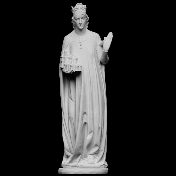 Empress Cunigunde of Luxembourg with church model image