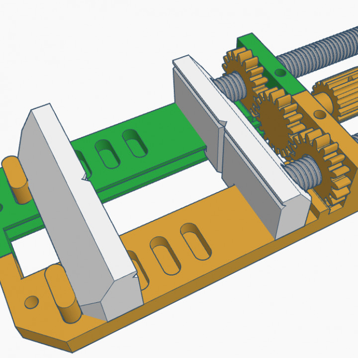 Fully Printable Machine Vise with Simple Quick Release Mech. V5. image