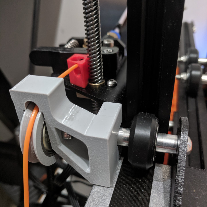 Ender 3 Filament Roller Guide Upsidedown image