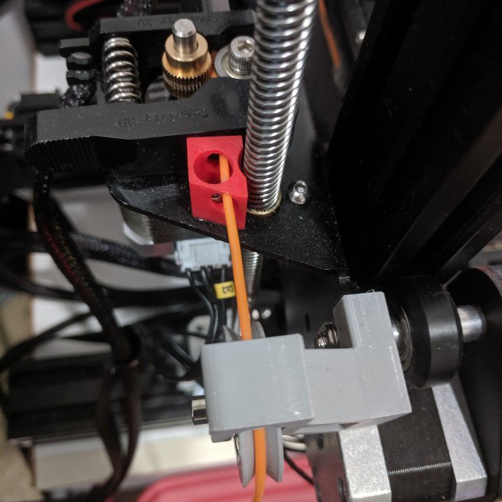 3D Printable Ender 3 Filament Roller Guide Upsidedown by Ellswor