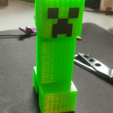 Picture of print of Minecraft creeper