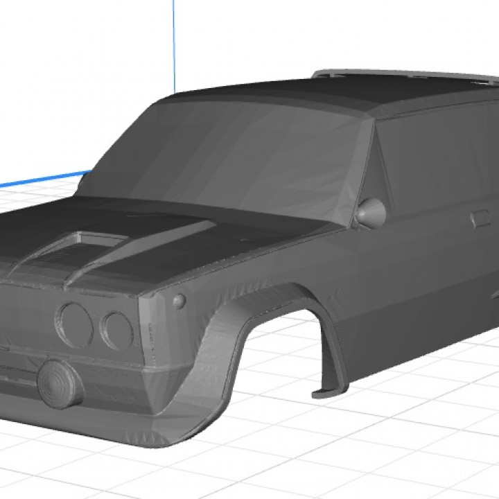 Fiat 131 Abarth / Seat 131 Abarth Body Car Printable 3D image