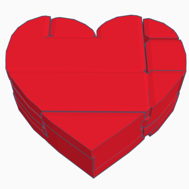 4x4 puzzle heart. image