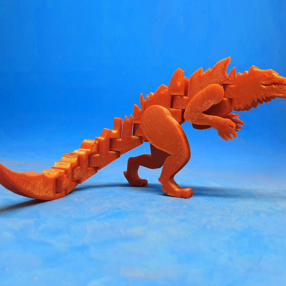 3D Printable Flexi-Godzilla 1998 by AndresMF