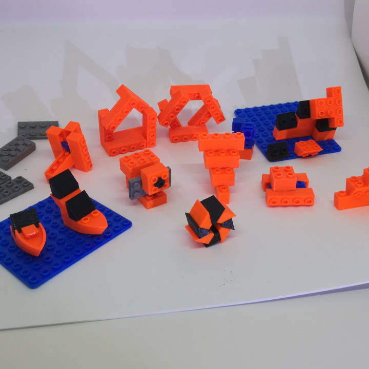 OKTEN: 3D printed parametric and compatible construction system image