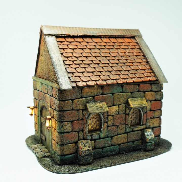 New Roofs (differend sizes)  for house D&D and warhammer miniatures  28mm image