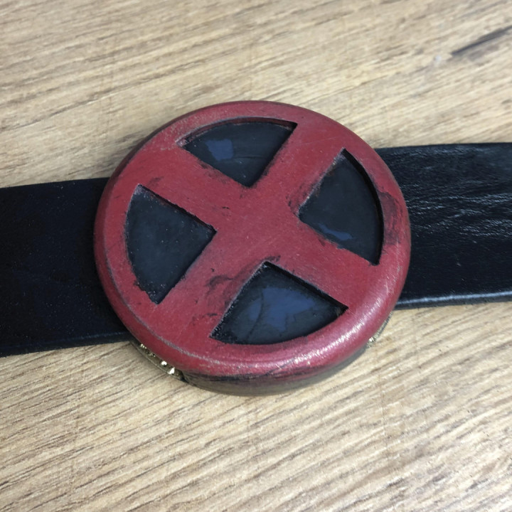 X-Men classic belt buckle image