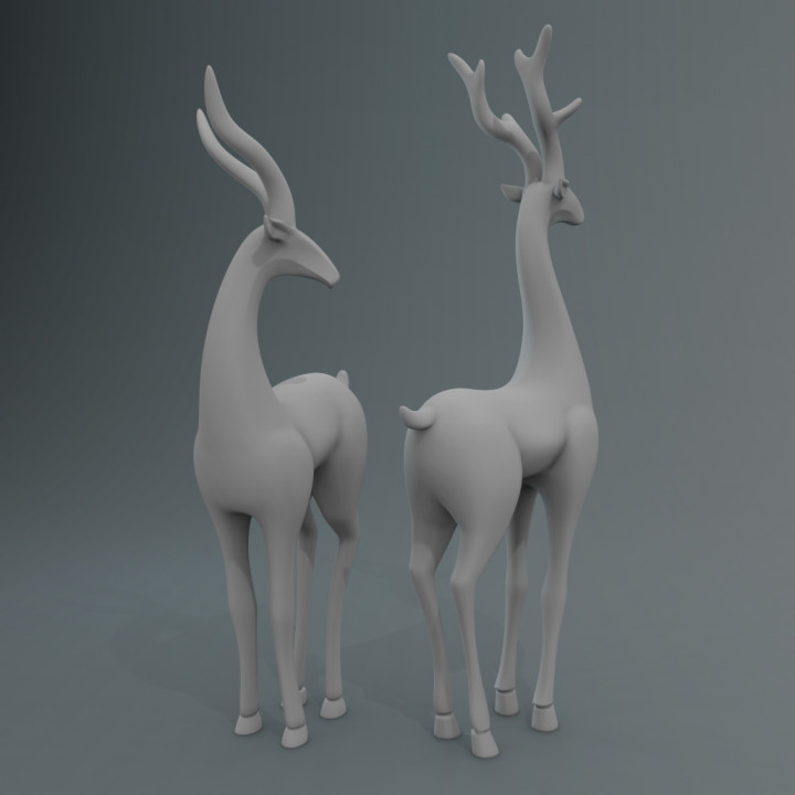 Deer couple decorative objects image