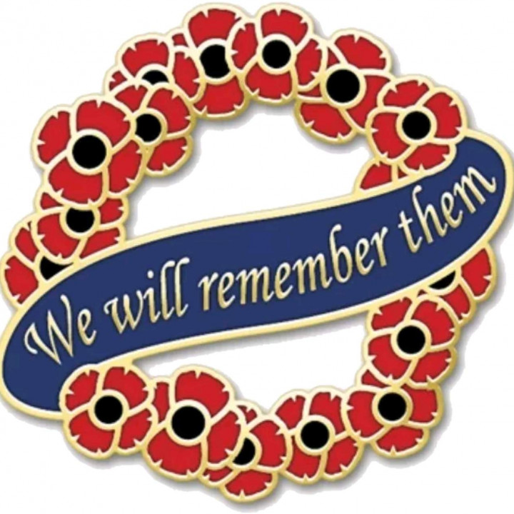 We Will Remember Them Poppy Wreath - Poppy Day 2019 image