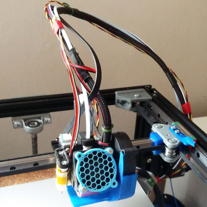 3D Printable Creality Ender-4 Mega Rails Upgrade - linear rails at X ...
