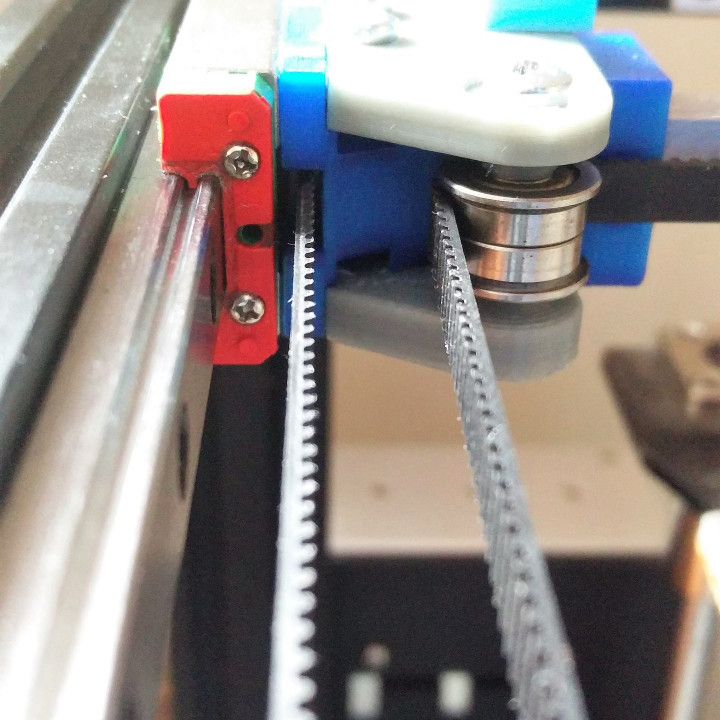 3D Printable Creality Ender-4 Mega Rails Upgrade - linear rails at X ...
