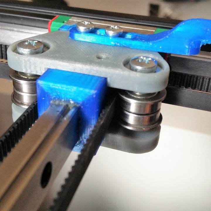 3D Printable Creality Ender-4 Mega Rails Upgrade - linear rails at X ...