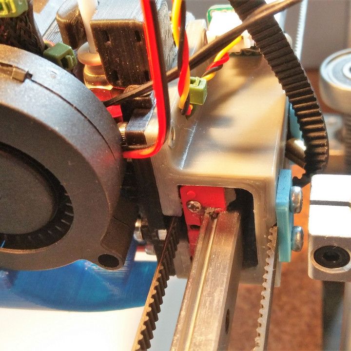 3D Printable Creality Ender-4 Mega Rails Upgrade - linear rails at X ...