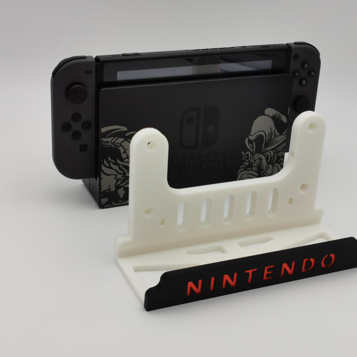 3D Printable Nintendo Switch Wall Mount Multicolor by Zep To
