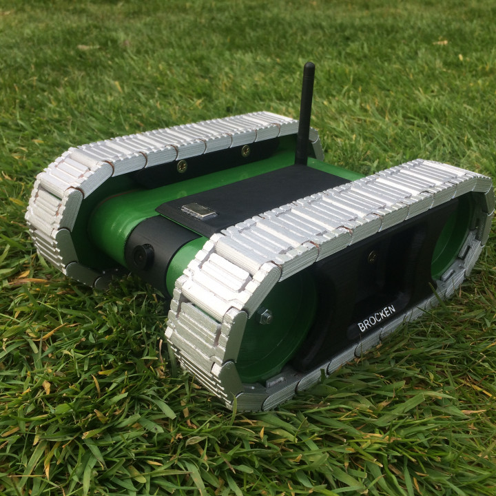 3D Printable RC FPV tank rover by Brian Brocken