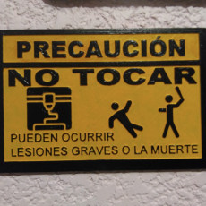 Picture of print of Dont touch sign (spanish)