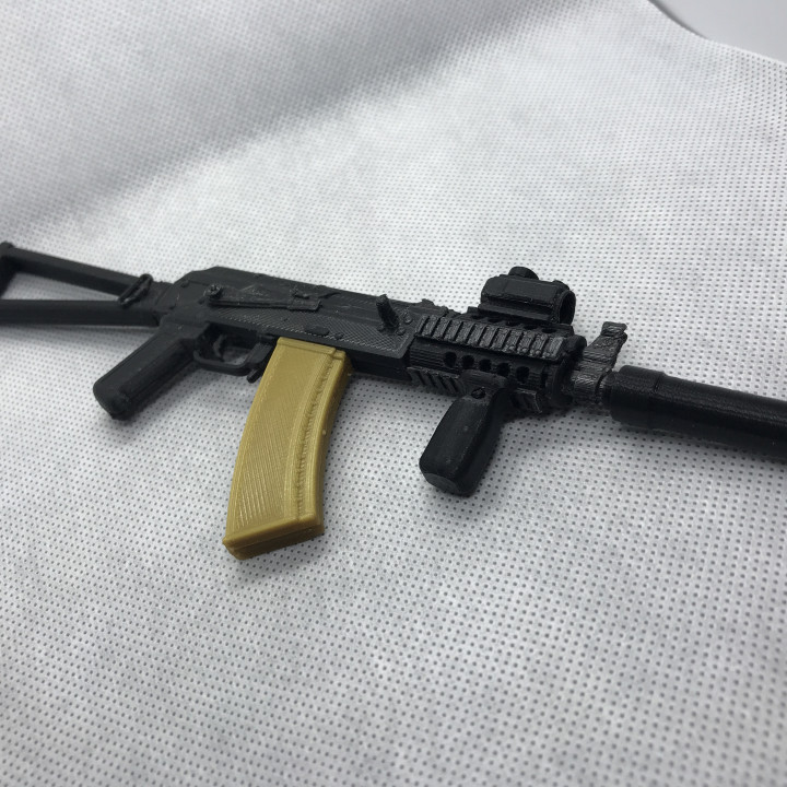 3D Printable AKS-74u 1:4 by Dmitriy