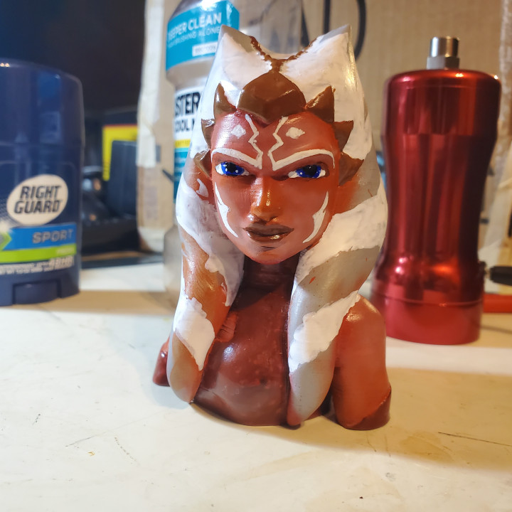асока тано 3d 3D Print of Ahsoka Tano Bust by deLaureal