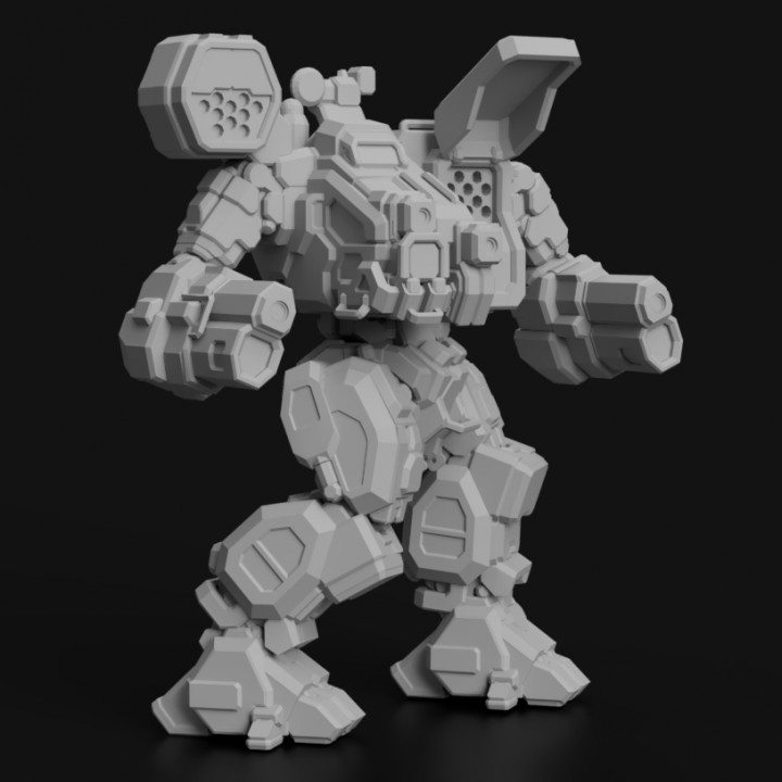 3D Printable HSN-7D Hellspawn for Battletech by Matt Mason