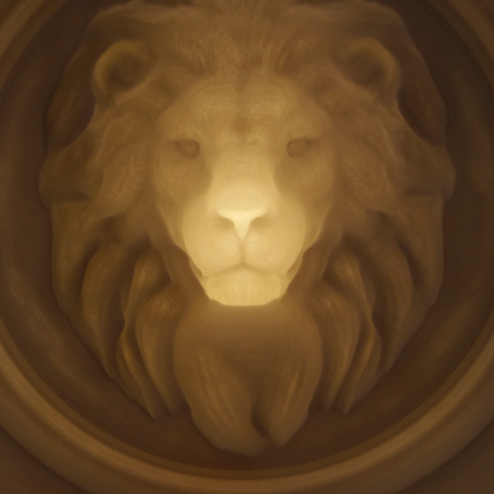 Lion - 3D optical illusion image