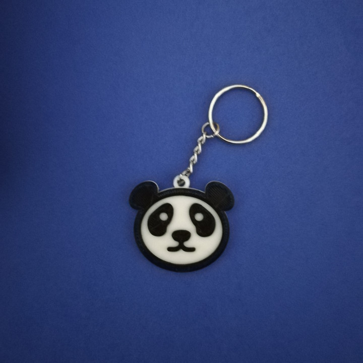 Panda Face Keychain image